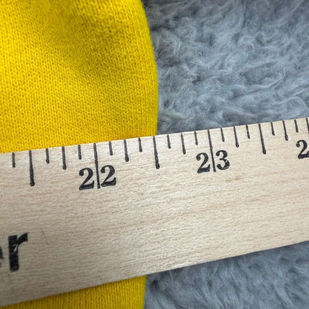Lululemon City Sweat Pullover Hoodie‎ Mens L Yellow Raglan Sleeve Performance